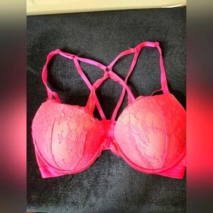 Hot pink push up bra Victoria's Secret